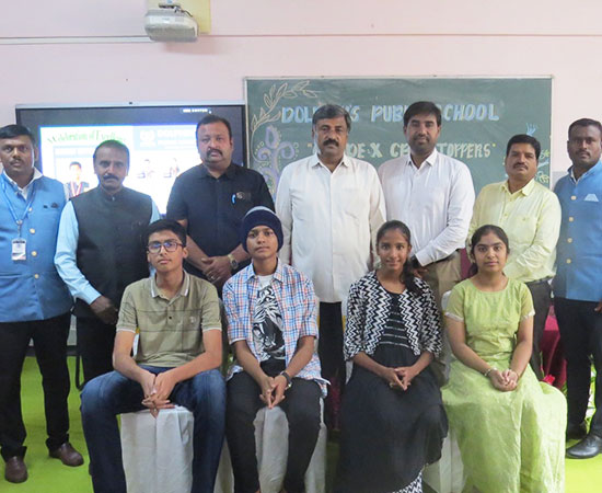 Dolphin's Public School Felicitation of CBSE Grade X Toppers