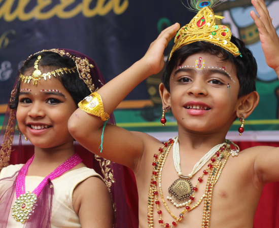 Dolphin's Public school Kindergarten Celebrates Krishna Janmashtami