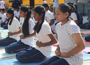 Celebrating International Day of Yoga at Dolphin’s Public School